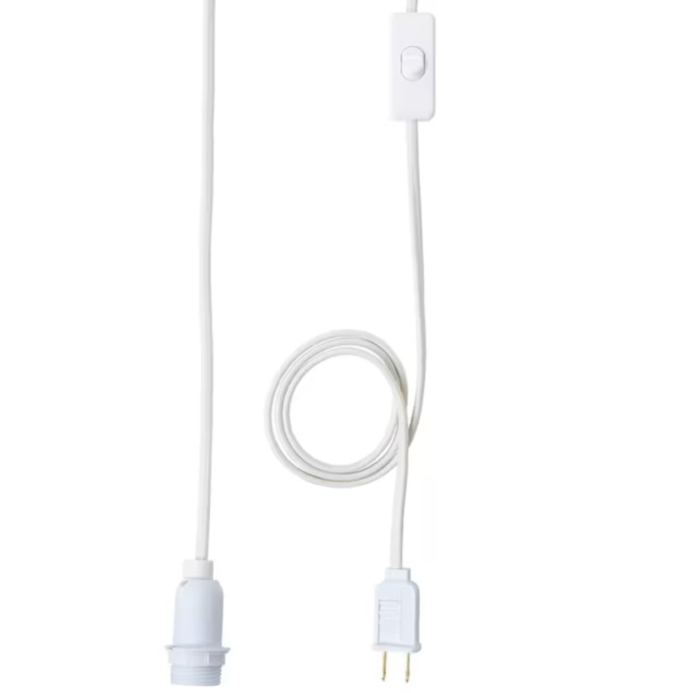 New Unopened! IKEA STRÅLA Cord set, white, 157 "